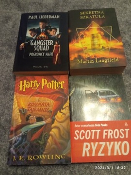 Harry Potter i inne Mix 4 książek stan dobry plus 