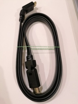 Kabel HDMI 1,5 m płaski z wtyczkami kątowymi