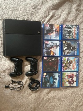 Konsola Sony PlayStation 4 500 GB + 8 gier gratis