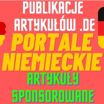 Publikacja artykułów w portalach niemieckich - .DE