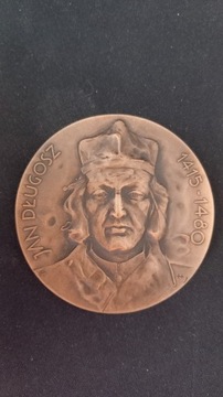 Medal Jan Długosz, patynowany oksydowany