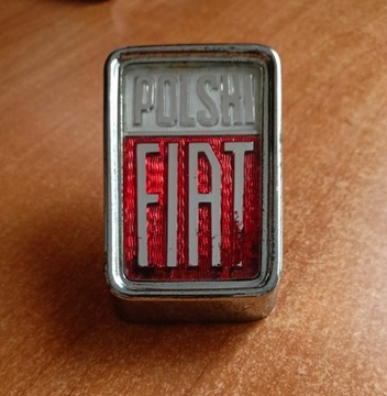 Oryginalny Emblemat POLSKI FIAT do Fiata 125p