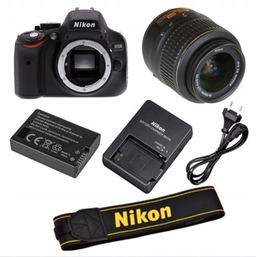 Lustrzanka Nikon D5100 + obiektyw 18-55mm