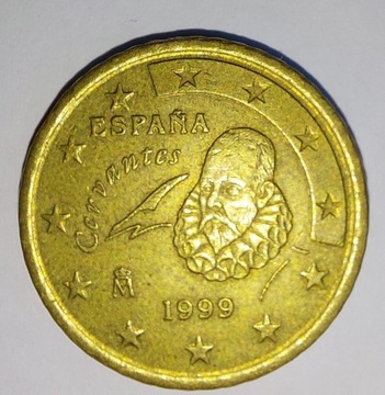 50 eurocent Espana Cervantes 1999. Rzadka! 