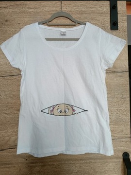 Koszulka T-shirt Ciążowy Baby Girl Dziewczynka XL