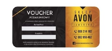 Voucher kosmetyczny sklep Avon prezent 