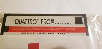 Borland Quattro Pro Installation 5.25” Floppy nowe