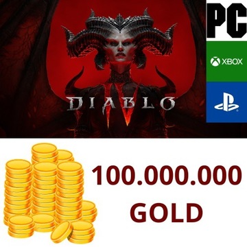 Diablo 4 100 MLN GOLD 100.000.000 Złota Sezon 1