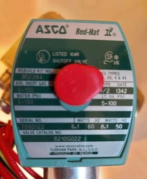 Zawór elektromagnetyczny ASCO Red-Hat 8210G022