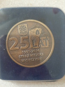 Medal odznaka 25 lat Straz Miejskaw Cieszynie 