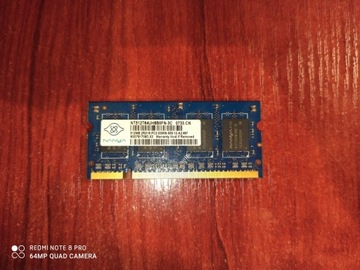 Pamięć Laptop RAM SODIMM 2x 512MB Nanya 2RX16.PC2-