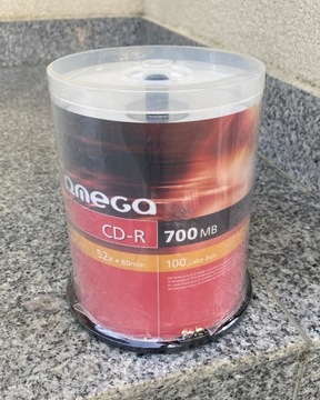 Nowe płyty CD R 700MB 52x OMEGA 100szt.