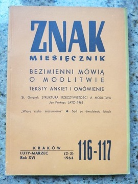 Znak miesięcznik nr 116-117 Modlitwa