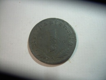 Niemcy III rzesza 1 pfennig 1943 A