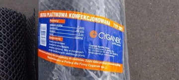 7 x siatka plastik czarna wys. 40cm,5mb,oczko 7mm,