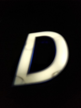 Litery podświetlane litera podświetlana LED