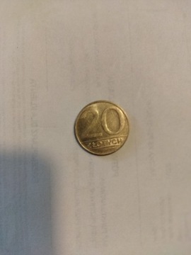 moneta o nominale 20zł. 1989r.miedzionikiel,