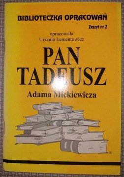 Biblioteczka Opracowań Lementowicz Pan Tadeusz 