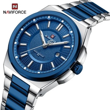 Zegarek męski NAVIFORCE 43mm LUMA 3ATM datownik 