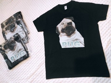 Koszulka mops pug T-shirt 