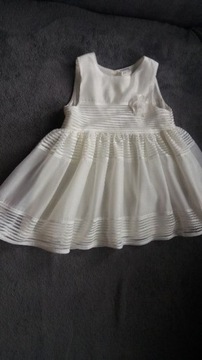 Sukienka H&M ecru rozmiar 74