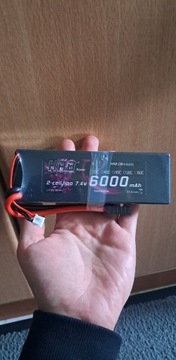 Bateria HRB RC 6000 mAh 7,4V 60C