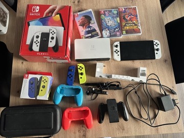 Konsola Nintendo Switch OLED zestaw + gry+ joycony