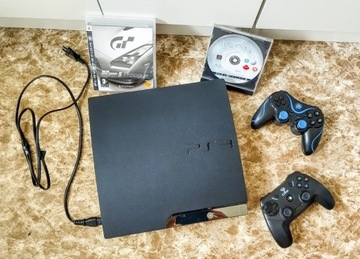 Konsola Sony Playstation 3 + 2 pady + 2 gry