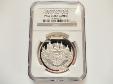 20 zł 1995 - 500 LECIE WOJ. PŁOCKIEGO,NGC PF69 UC