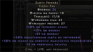 RESURRECTED Złoty powróz D2 Diablo 2 Non Ladder PC