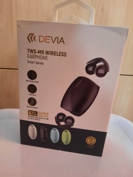 Devia słuchawki Bluetooth TWS Smart M5 czarne