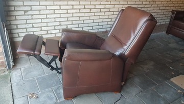 Skórzany zestaw wypoczynkowy (Sofa + 2 fotele)