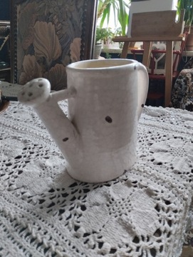 Ceramiczna ozdobna konewka wazon