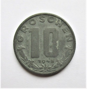 10 Groszy 1948 r. Austria