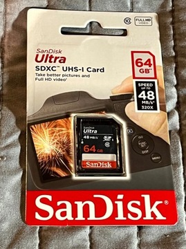 Sandisk SDXC 64GB Ultra 48MB/s
