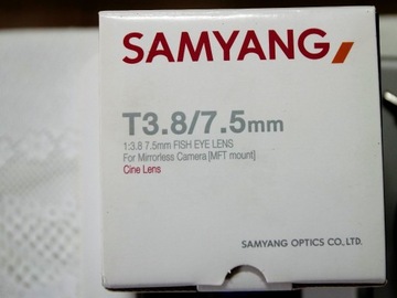 Obiektyw Samyang T3.8/7.5mm