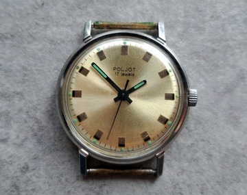 Poljot stalowy radziecki zegarek vintage