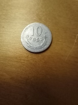 10 groszy 1962 bez znaku mennicy