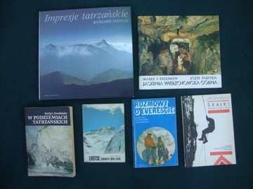 Tatry Himalaje Jura książki o górach i skałkach zestaw