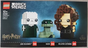 LEGO 40496 BrickHeadz Voldemort Nagini i Bellatrix