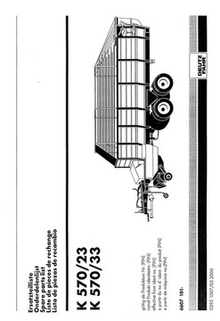 Katalog części Przyczepa Deutz Fahr K 570