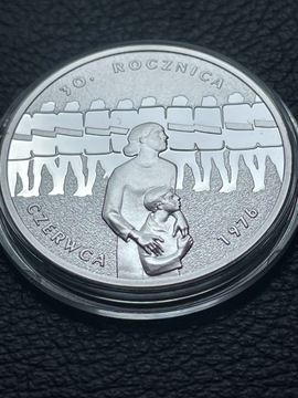 10 zł. 2006 r.   Rocznica Czerwca    Ag