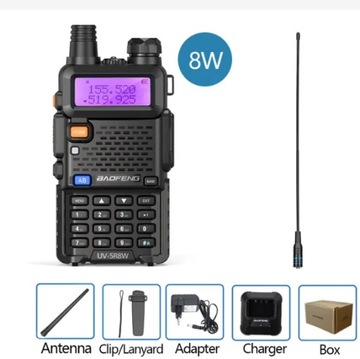 UV-5R KRÓTKOFALÓWKA RADIOTELEFON+kabel z CD