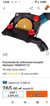 Przystawka do szlifowania krawędzi Mechanic