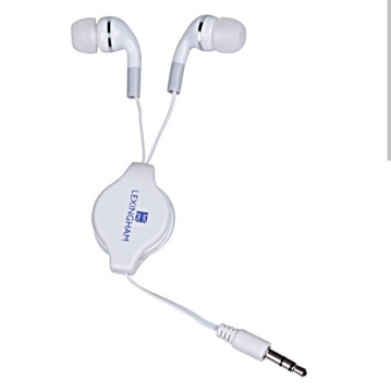 Lexingham słuchawki douszne 3,5mm zwijane