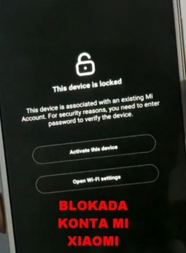 Szybko Zdalne Odblokowanie Konto Xiaomi Blokada MI