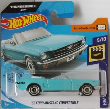 HOT WHEELS 65 Ford Mustang Convertible