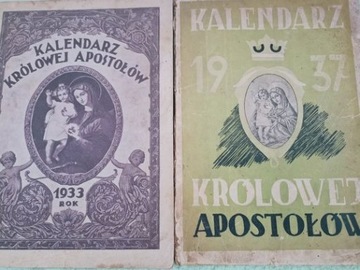 KALENDARZ KRÓLOWEJ APOSTOŁÓW  1933 /1937