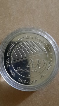 Moneta 200 rocznica urodzin Fryderyka Chopina