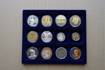 12 sztuk monet z kolekcji
